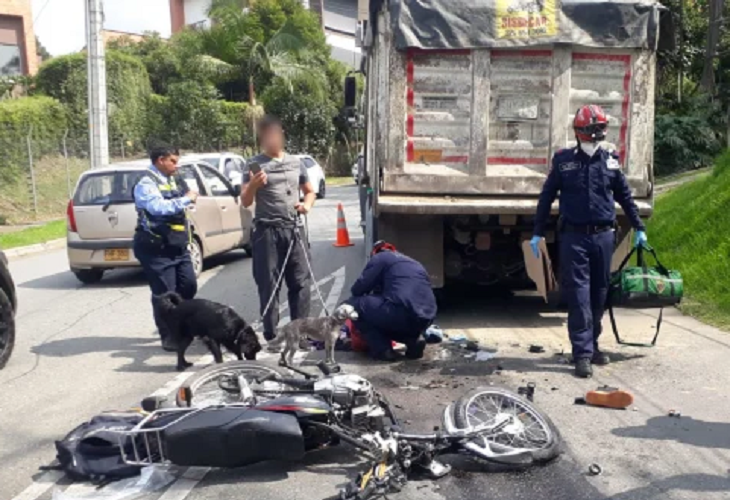 Luis Alfonso Carvajal murió en accidente en Envigado, el 5