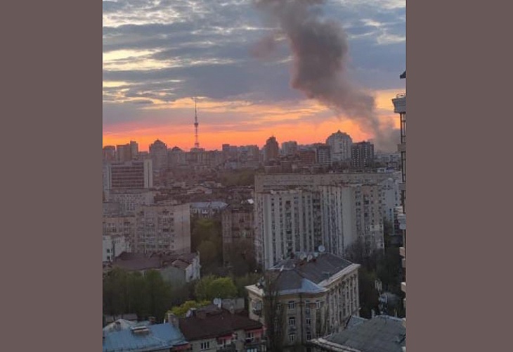 Reportan múltiples explosiones en la capital de Ucrania, Kiev