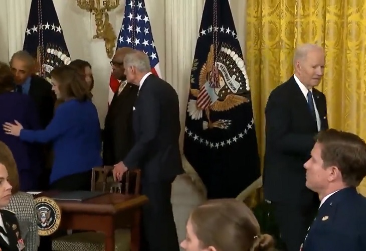 Biden pasó momentos incómodos durante la visita de Obama a la Casa Blanca