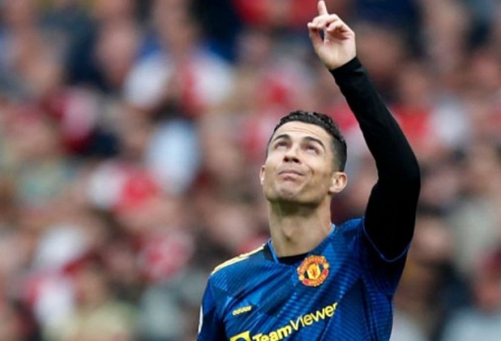 Cristiano Ronaldo anota el único gol en la derrota del Manchester ante Arsenal