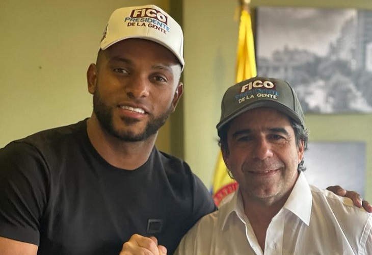 La foto con la que Miguel Borja acepta que votará por Fico Gutiérrez