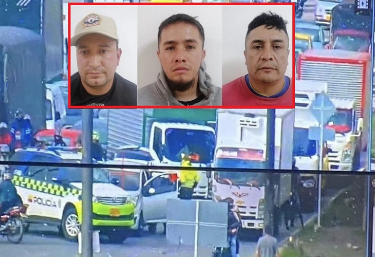 Captura de los 3 ladrones del Spark en Calle 100 de Bogotá