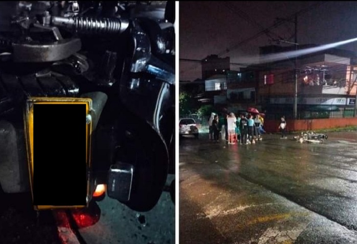 Motociclista muere en Niquía al chocar contra un Chevrolet Spark