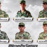 Revelan los rostros y nombres de los 6 soldados asesinados en Frontino