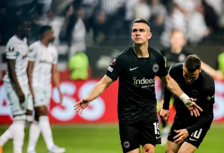 1-0.  Borré protagonista con el Eintracht hacia la final en Sevilla