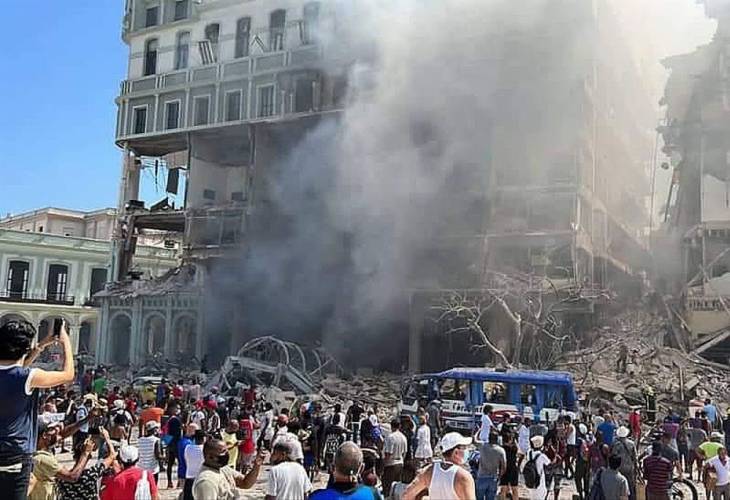 Al menos 22 muertos en la explosión de un hotel de lujo en La Habana
