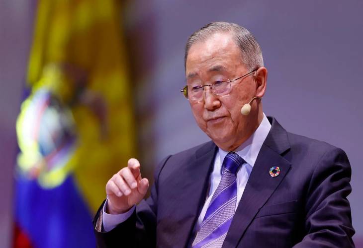 Ban Ki-moon, _muy orgulloso_ de haber contribuido a la paz de Colombia