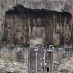 Encuentran restos de oro y plata en las célebres grutas chinas de Longmen