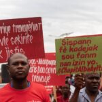 Trabajadores haitianos protestan para exigir 14 dólares como salario mínimo