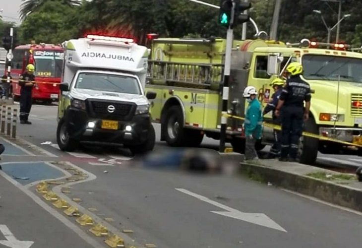 Conductor de una moto murió tras choque en la avenida Guayabal de Medellín