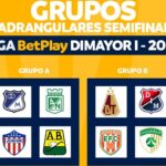 Cuadrangulares A y B de la Liga Betplay fueron sorteados y así quedaron