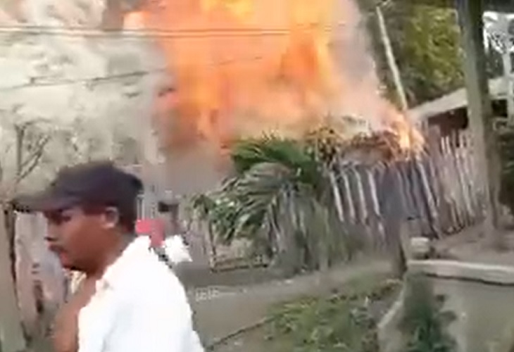 Incendio en zona rural de Los Córdobas, este 8 de mayo