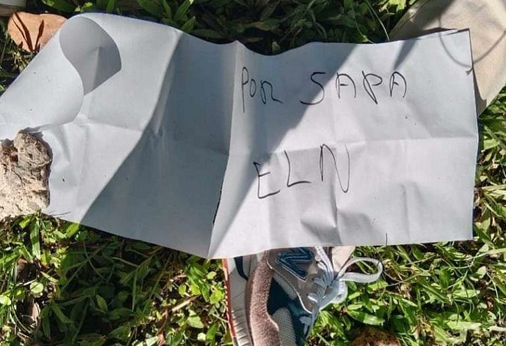 A Érica Amaya López la asesinaron y le pusieron un cartel: 'Por sapa, el Eln'