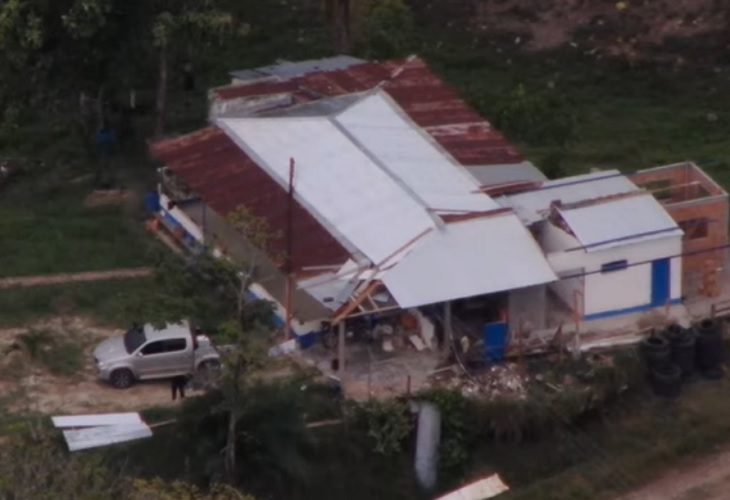 Revelan imágenes de la casa donde alias Matamba fue dado de baja
