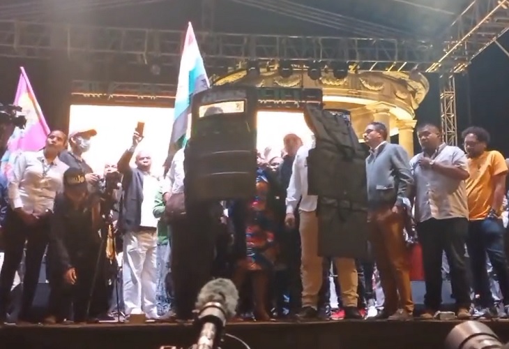 Francia Márquez fue apuntada con un láser en Bogotá