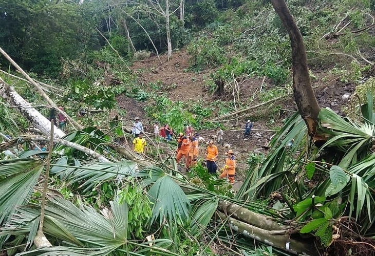 En el Carmen de Chucurí murieron dos personas sepultadas en un alud