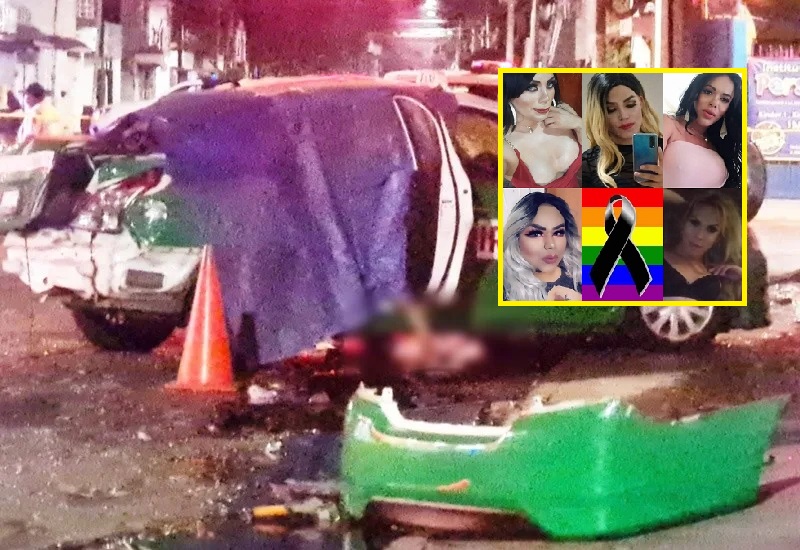 En accidente de taxi en Irapuato murió el conductor y 5 chicas trans