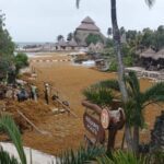 El Sargazo 'ahoga' las playas de Cancún, en la Riviera Maya