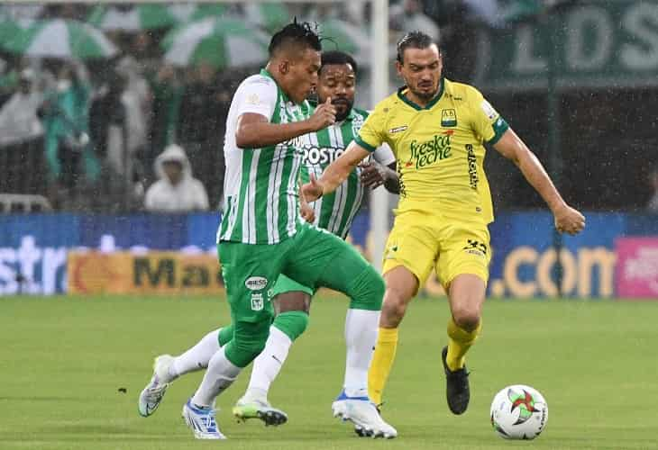 4-1. Atlético Nacional golea al Atlético Bucaramanga y revive en la liga