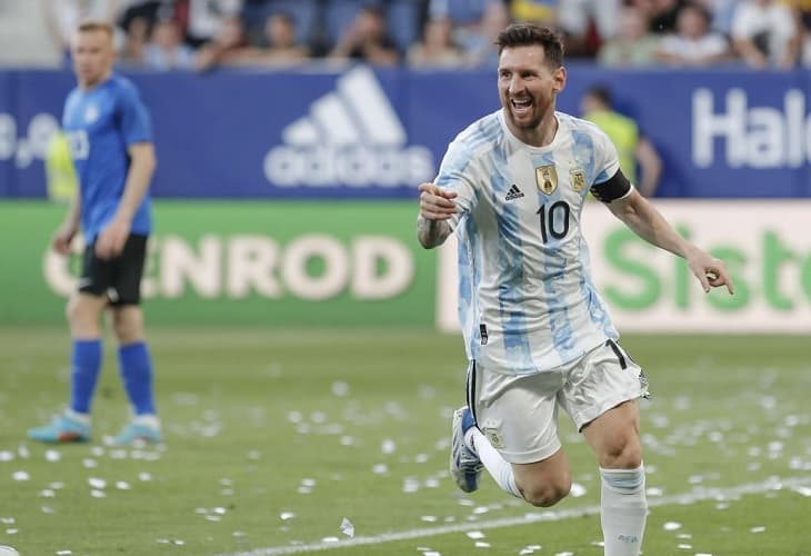 5-0. Repóker histórico de Messi