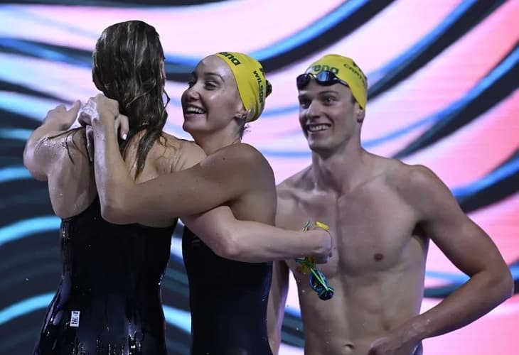 Australia establece nuevo récord del mundo en 4x100 libre mixto