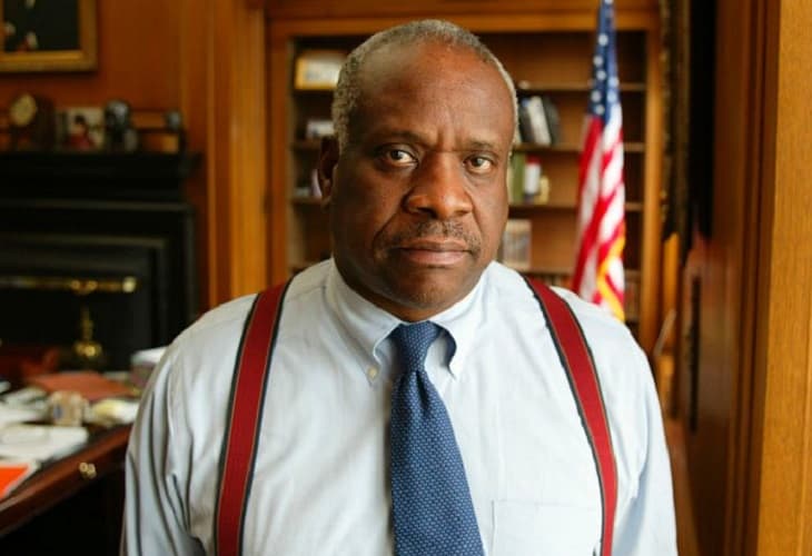 Juez Clarence Thomas cree que la vacuna de covid usa “niños abortados”