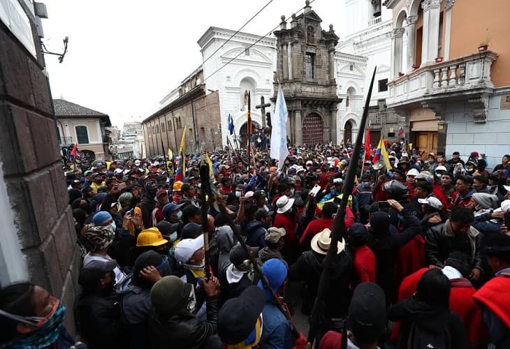 El Gobierno de Ecuador pide al líder de la Conaie dialogar este miércoles