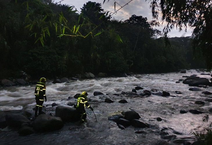 Mayor de la policía desapareció en el río Otún persiguiendo a unos secuestradores