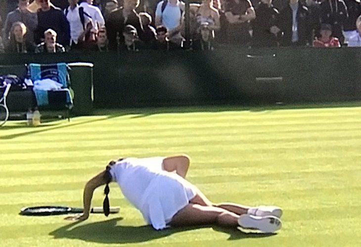 María Camila Osorio resbala y debe retirarse en primera ronda de Wimbledon