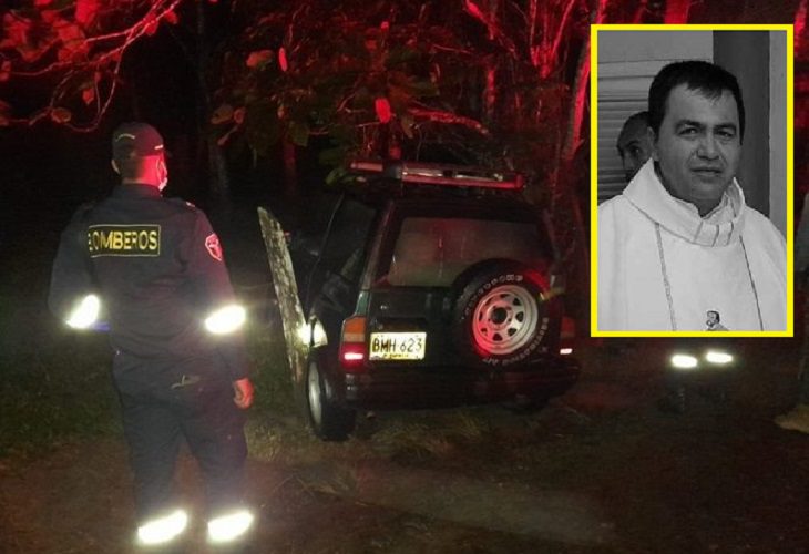 El sacerdote Juan José Cárdenas murió tras ser arrastrado en su auto por una corriente