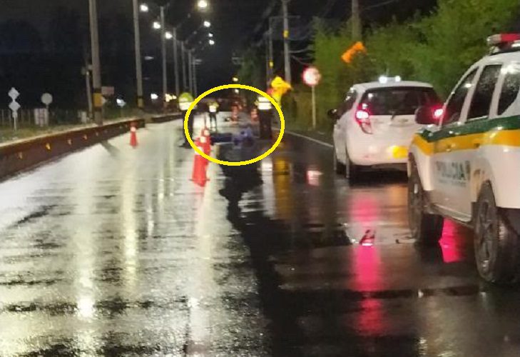 Muere motociclista al chocar con separador, en la vía Rionegro – Llanogrande