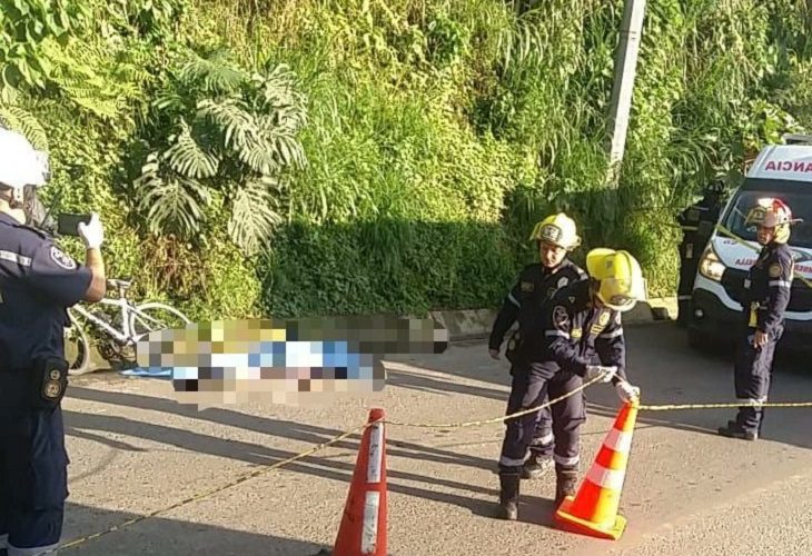 Ciclista murió en extrañas circunstancias, en la vía vieja a Caldas