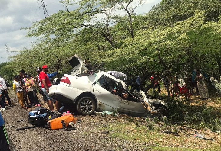 5 muertos tras accidente en sector Cuatro Vías de la carretera Riohacha – Maicao