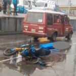 Muere motociclista al chocar con camión en sector La Despensa de la autopista Sur