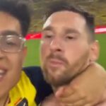 Ecuador demandará a hincha que invadió el campo y se tomó una foto con Messi