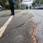 Agrietamiento de 130 metros en la Av. Las Palmas