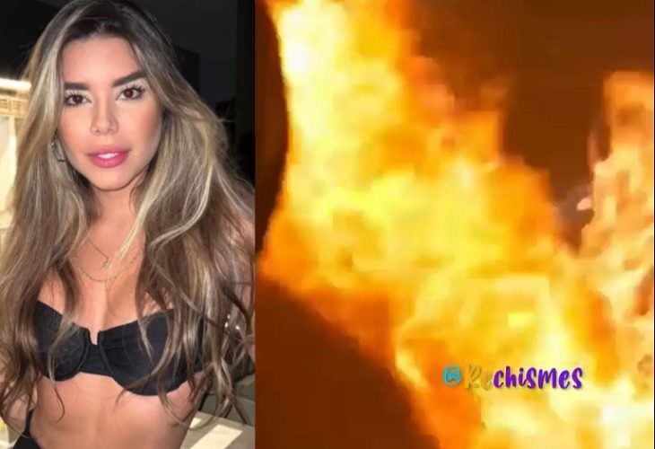 Ashley Ordóñez por poco se quema la cara pidiendo un shot flameado