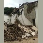 Colapsó una parte de la iglesia de Jamundí tras embate de las lluvias