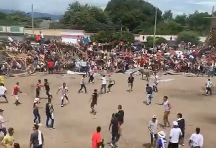 El Espinal: caída de palcos de las corralejas deja 4 muertos