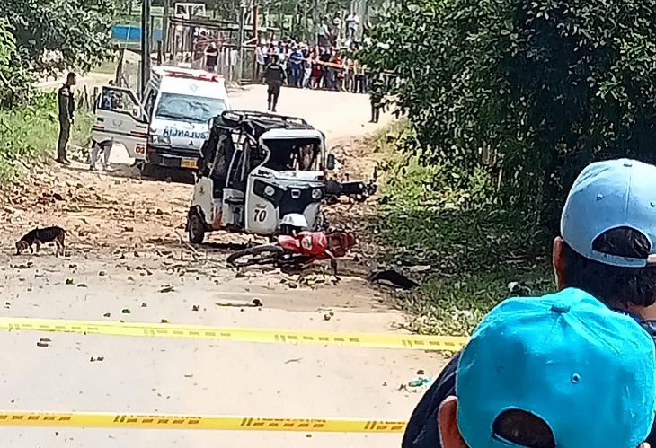 Explosión de motocarro en Cartagena del Chairá deja tres muertos