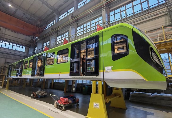 El primer vagón del Metro de Bogotá ya está en pruebas para llegar a Colombia