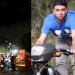 Caravana de motociclistas despide a joven que murió haciendo stunt en la Autopista Sur
