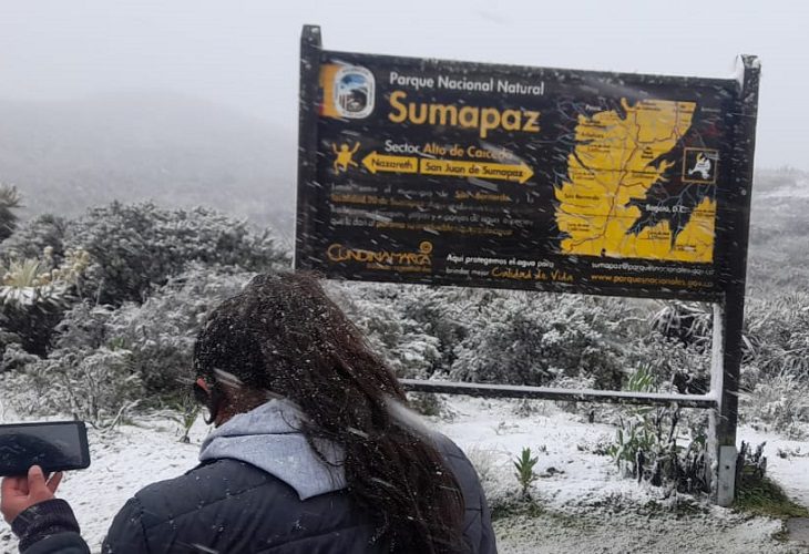 Tras 48 años, en el Páramo de Sumapaz volvió a nevar copiosamente