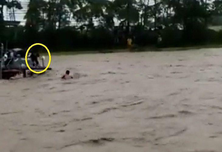 Ciudadano salva a camionero que cayó a las aguas del río Ocoa en Villavicencio
