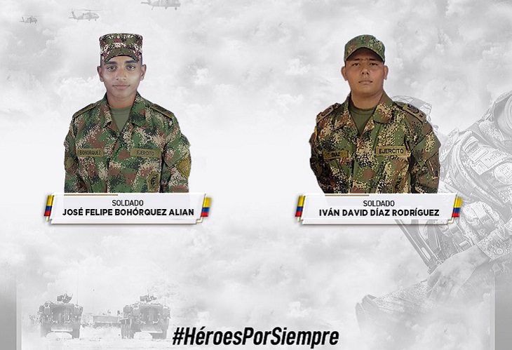 Ataque por la espalda deja 2 soldados muertos en Turbo, Antioquia