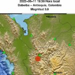 Temblor en Dabeiba se logró percibir en Medellín este sábado