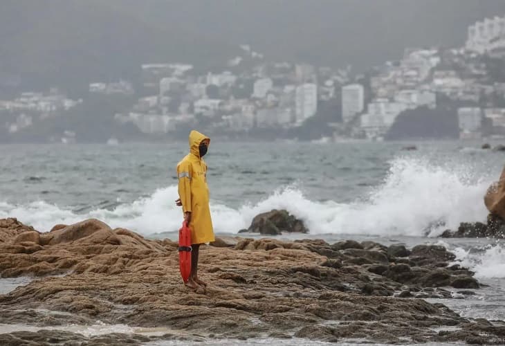 México espera lluvias intensas en los estados de Guerrero, Oaxaca y Puebla