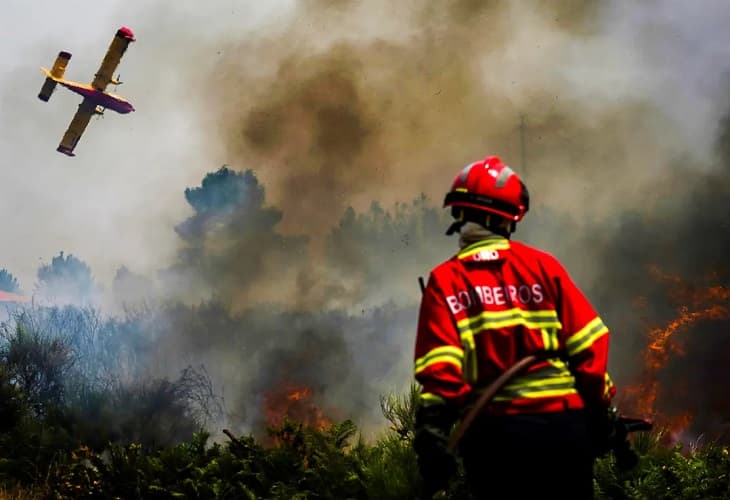 Muere un piloto en accidente de avión que combatía el fuego en Portugal