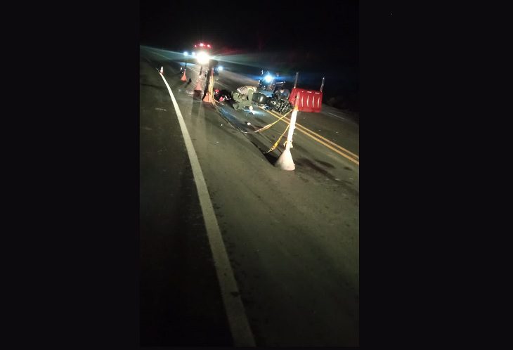Policía y su esposa murieron en accidente de tránsito en la vía Felisa- La Pintada