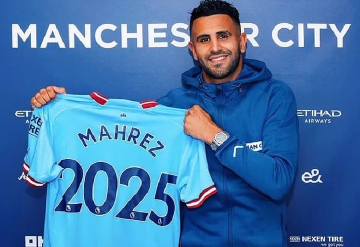 Riyad Mahrez renueva con el Manchester City